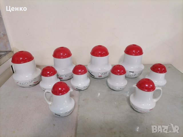 Сервиз за подправки от български порцелан. 