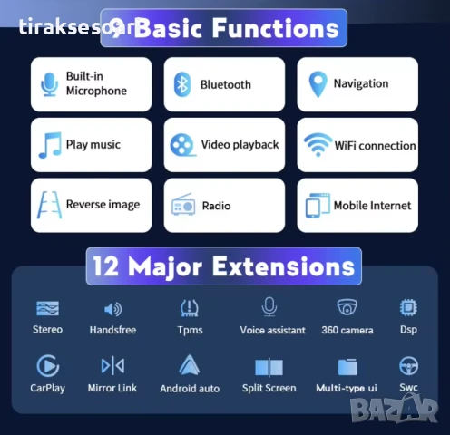 Мултимедия Android CarPlay за Audi A3 2003–2011 + Камера за заден ход, снимка 6 - Аксесоари и консумативи - 50704322