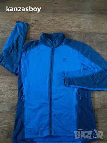 Salomon Full Zip Fleece - страхотно мъжко горнище Л, снимка 4 - Спортни дрехи, екипи - 48117663