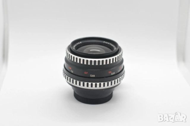 Обектив Carl Zeiss Jena Flektogon 35mm f/2.8 за Exakta, снимка 2 - Обективи и филтри - 52462633