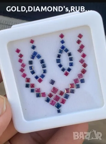 Сапфири и рубини 4,04 Cts. 💯 % естествени скъпоценни камъни .