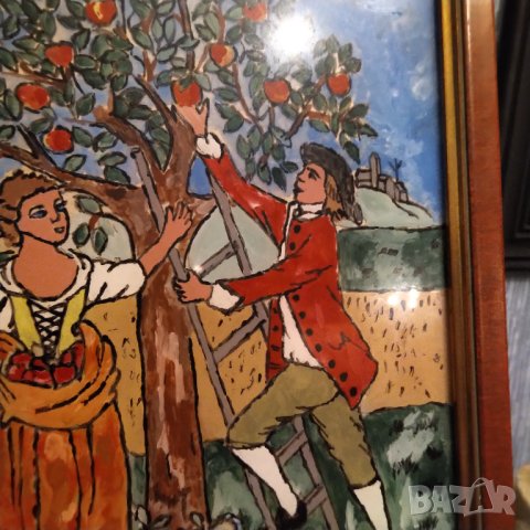 Картина найвизъм рисувана върху стъкло , снимка 3 - Картини - 40431306