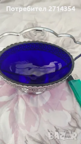 Английска захарница , снимка 2 - Антикварни и старинни предмети - 48890832