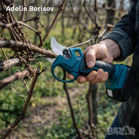 Комплект акумулаторна ножица 3" и резервен нож 36V 8A, снимка 4 - Други инструменти - 53781177