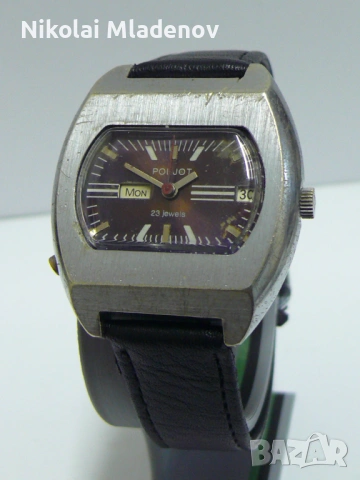 Съветски ПОЛЕТ/POLJOT Автоматичен Мъжки ръчен часовник, работещ!