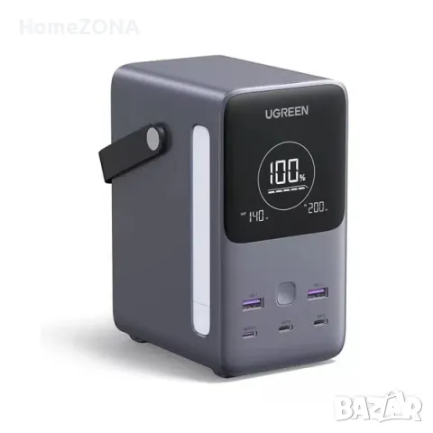 Външна батерия Ugreen PB770 48000 mAh, 300W, USB-C, USB-A, Smart Digital Display, сив, снимка 2 - Външни батерии - 49354264