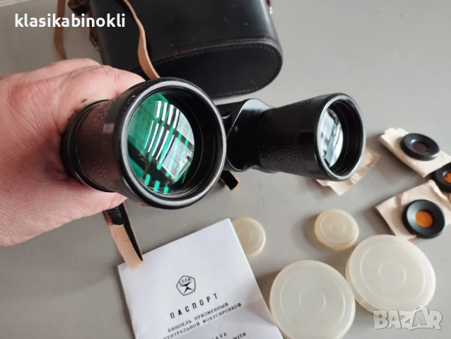 ТОП НОВ Съветски Бинокъл-БПВ1 7х50-MADE IN СССР, снимка 8 - Екипировка - 53062528