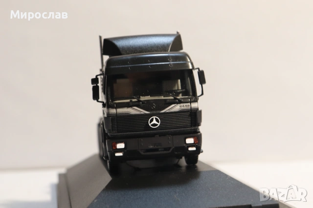 HERPA H0 1/87 MERCEDES BENZ 2448 ВЛЕКАЧ КАМИОН КОЛИЧКА МОДЕЛ, снимка 3 - Колекции - 53570940