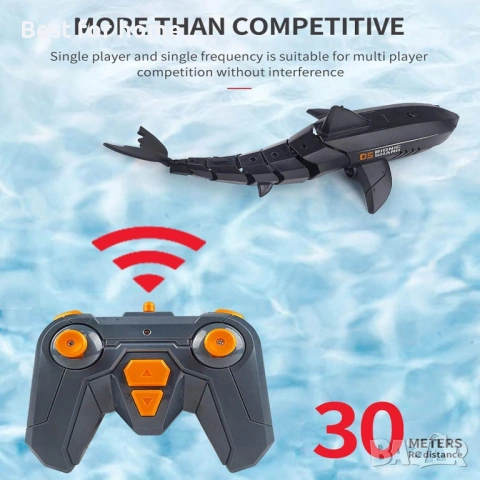Alpharev A801 ​​Електрическа играчка акула с дистанционно управление за момчета 3-6 години , снимка 8 - Други - 53863283