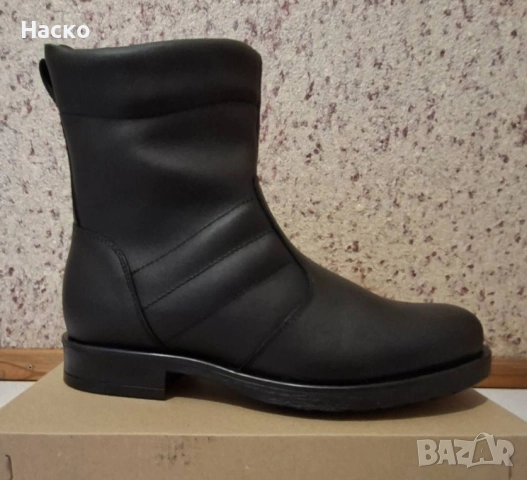 Кожени боти 42 и 43 номер--черни