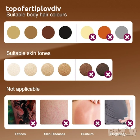 Епилатор IPL Hair Removal Device,Гаранция, снимка 4 - Епилатори - 53654269