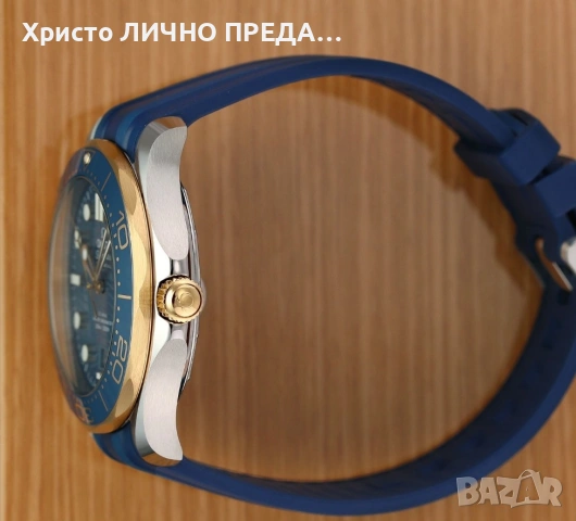 Януари промоция! Мъжки механичен часовник Omega Seamaster Diver 300M 42MM Blue Dial Rubber Strap, снимка 4 - Мъжки - 53092121