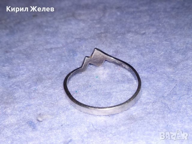 НЕЖЕН СРЕБЪРЕН ВИНТИДЖ АРТ ДАМСКИ ПРЪСТЕН СРЕБРО 925 МАЙСТОРСКА ФИНА ИЗРАБОТКА 38287, снимка 5 - Пръстени - 40938325