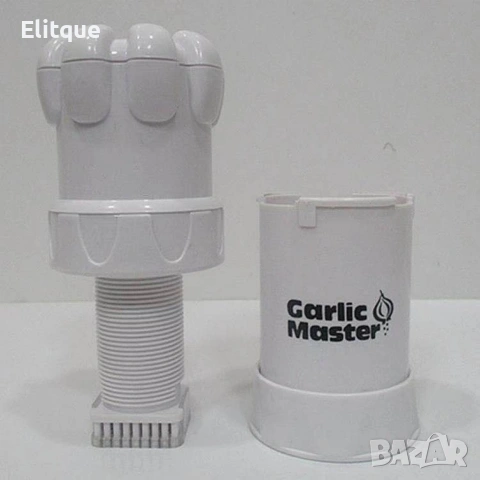 Преса за чесън GARLIC MASTER – нарязване на кубчета бързо и лесно, снимка 5 - Други стоки за дома - 53339738