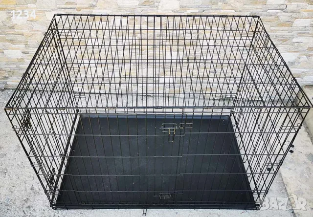 120x78x82cм XXL голяма метална сгъваема клетка за куче за транспорт или стационар