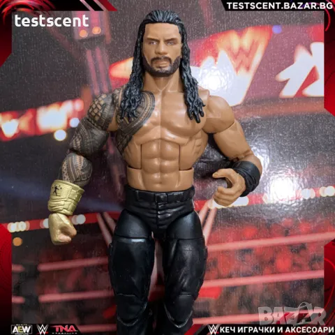 Екшън фигура WWE Roman Reigns Роман Рейнс ELITE SERIES Bloodline mattel figure елит, снимка 1 - Колекции - 49512708