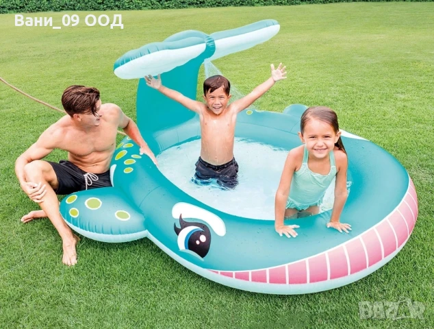 Детски басейн "Кит" с пръскалка