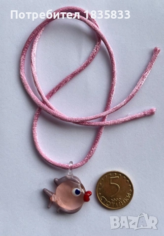 Медальон цветно стъкло, снимка 2 - Колиета, медальони, синджири - 53254254