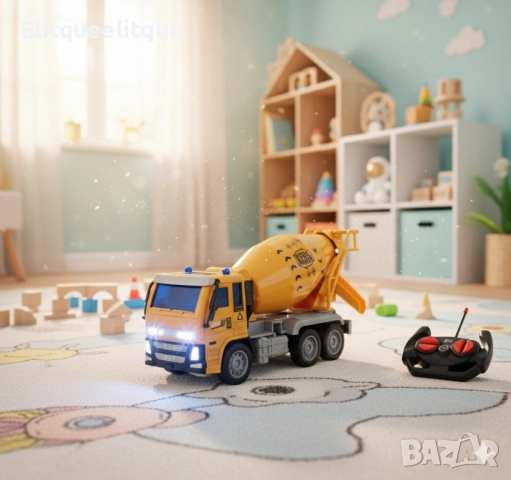 Радиоуправляем бетоновоз Truck Construction R/C, снимка 2 - Електрически играчки - 52200338