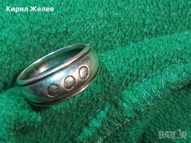 СТАР СРЕБЪРЕН ПРЪСТЕН ВИСОКА ПРОБА СРЕБРО РЪЧНА МАЙСТОРСКА АР ДЕКО ИЗРАБОТКА 43179, снимка 12 - Антикварни и старинни предмети - 44610488