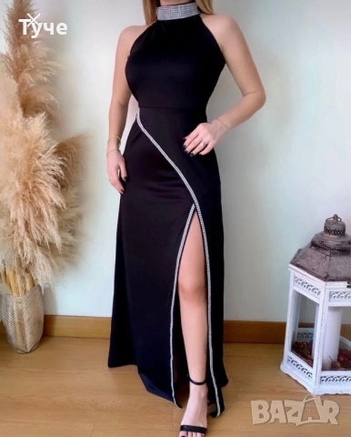 Черна рокля, снимка 2 - Рокли - 53667830