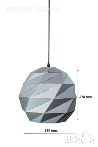 Пендел - Вулканичен камък / DL 51-2-103, снимка 7 - Лампи за таван - 44493001