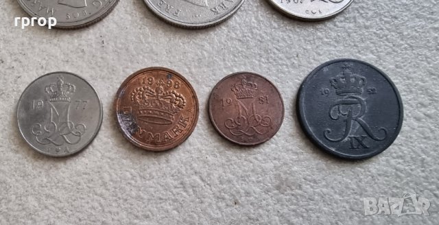 Монета. Дания . Датски крони. 7 бр., снимка 5 - Нумизматика и бонистика - 39586013