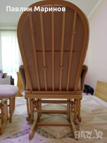 Супер Комплект Регулируемо Кресло Фотьойл Люлеещ се Стол за Кърмене Tutti Bambini Подложка Табуретка, снимка 11 - Столове - 53841574