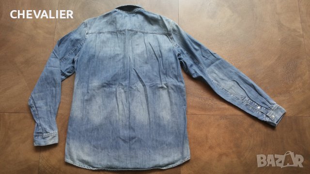 H & M BOYFREND Shirt Размер M мъжка дънкова риза 20-56, снимка 2 - Ризи - 42593503