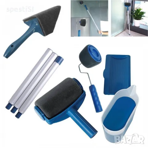 Комплект голям и малък валяк за боядисване с резервоар