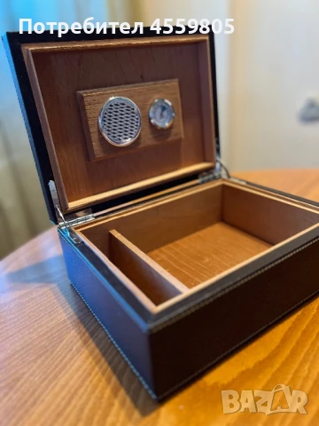 Луксозна кожена кутия за пури, снимка 3 - Подаръци за мъже - 51317360