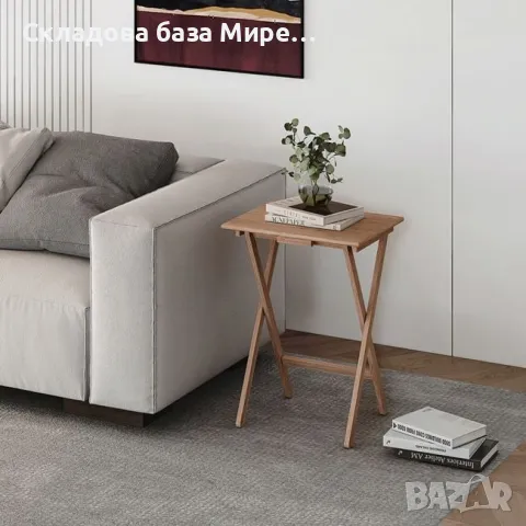 Сгъваема Маса, MDF, 47x37x60 Сантиметра, снимка 2 - Маси - 49604514