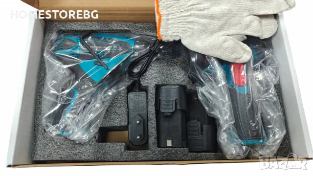 Професионален акумулаторен комплект 2 в 1 – Винтоверт и Ъглошлайф с литиева батерия, снимка 4 - Винтоверти - 49020274