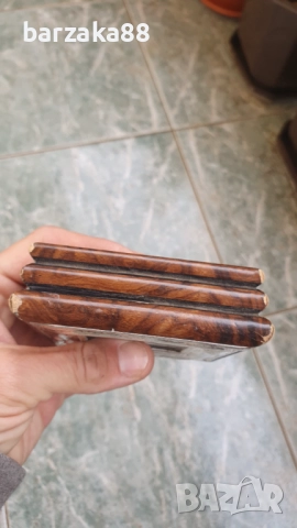 Часовник със сребърно фолио 925, снимка 6 - Антикварни и старинни предмети - 52220332