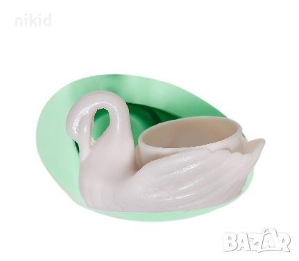 3D лебед силиконов молд форма свещ свещник гипс поставка декор, снимка 4 - Форми - 39956473