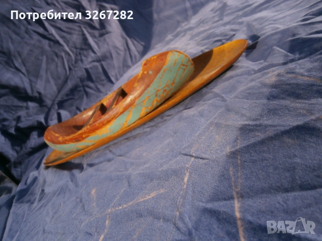 Лодка,Макет,Индианска,Кану,Пирога,Ретро, снимка 15 - Антикварни и старинни предмети - 53026065