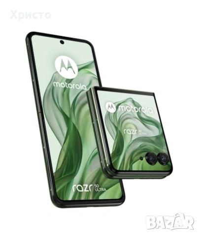 НОВ!!! Motorola Razr 50 ultra, Dual SIM, 12GB RAM, 512GB, 5G, Spring Green , снимка 3 - Motorola - 53117294