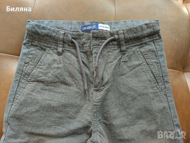 Панталон на Okaidi Chino slim  134 см, снимка 3 - Детски панталони и дънки - 40673773