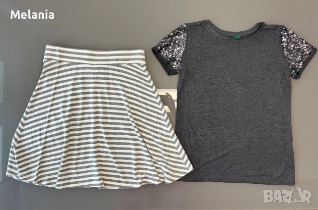 Поли с подарък блузка - Diesel, Benetton, Esprit, Gap и др., размер S, снимка 7 - Поли - 50963986