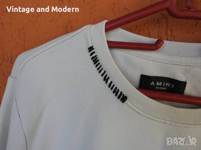 AMIRI ватирана блуза фланела суитшърт пуловер фанела (М) , снимка 7 - Блузи - 41711913