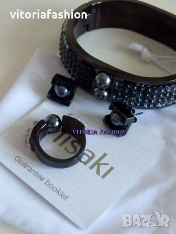 MISAKI – комплект гривна и пръстен в 2 размера, снимка 7 - Бижутерийни комплекти - 44414370
