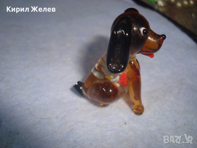 МИНИАТЮРНА КРИСТАЛНА СТАТУЕТКА ЦВЕТНО ДУХАНО СТЪКЛО РЪЧНА МАЙСТОРСКА ИЗРАБОТКА КУЧЕНЦЕ 73891, снимка 6 - Колекции - 36290828