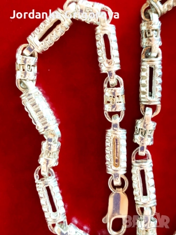 Сребърен ланец проба 925, снимка 3 - Колиета, медальони, синджири - 40117367