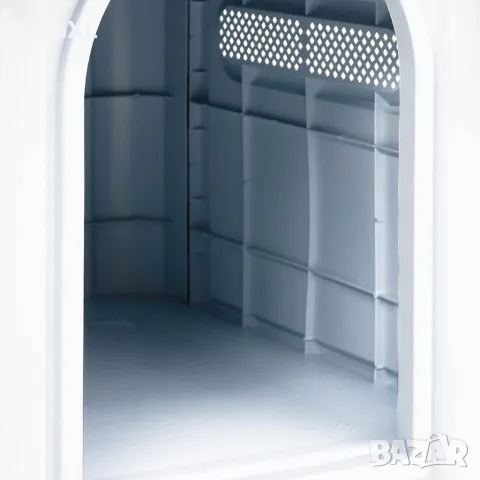 vidaXL Кучешка колиба, синя, 59x75x66 см, полипропилен, снимка 4 - За кучета - 56146185