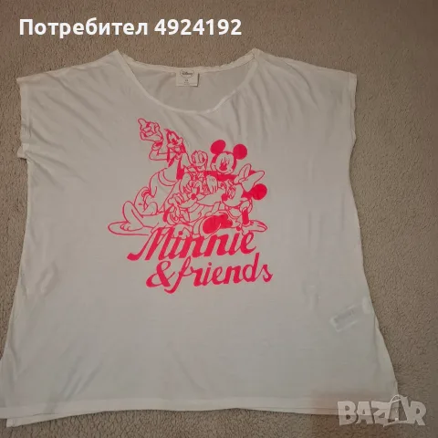 DISNEY Тениска в бял цвят