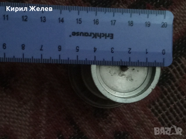 Месингов свештник 54286, снимка 6 - Антикварни и старинни предмети - 53639498