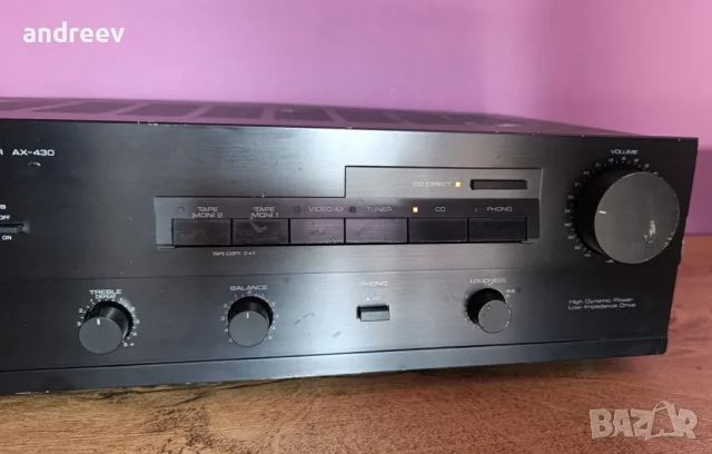 Yamaha AX-430 транзисторен усилвател , снимка 3 - Ресийвъри, усилватели, смесителни пултове - 56234144