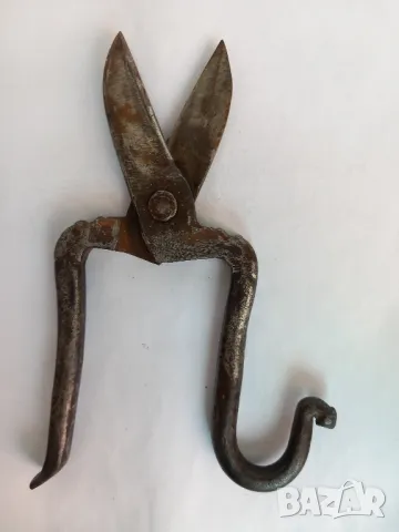 старинна кована ножица , снимка 2 - Антикварни и старинни предмети - 47361780