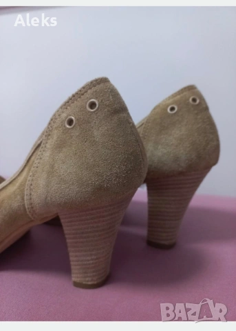 Нови италиански обувки от естествена кожа, снимка 4 - Дамски елегантни обувки - 53725645