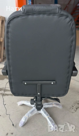 Ергономичен въртящ се офис стол с масаж и поставка за крака, снимка 6 - Столове за офис - 53629391